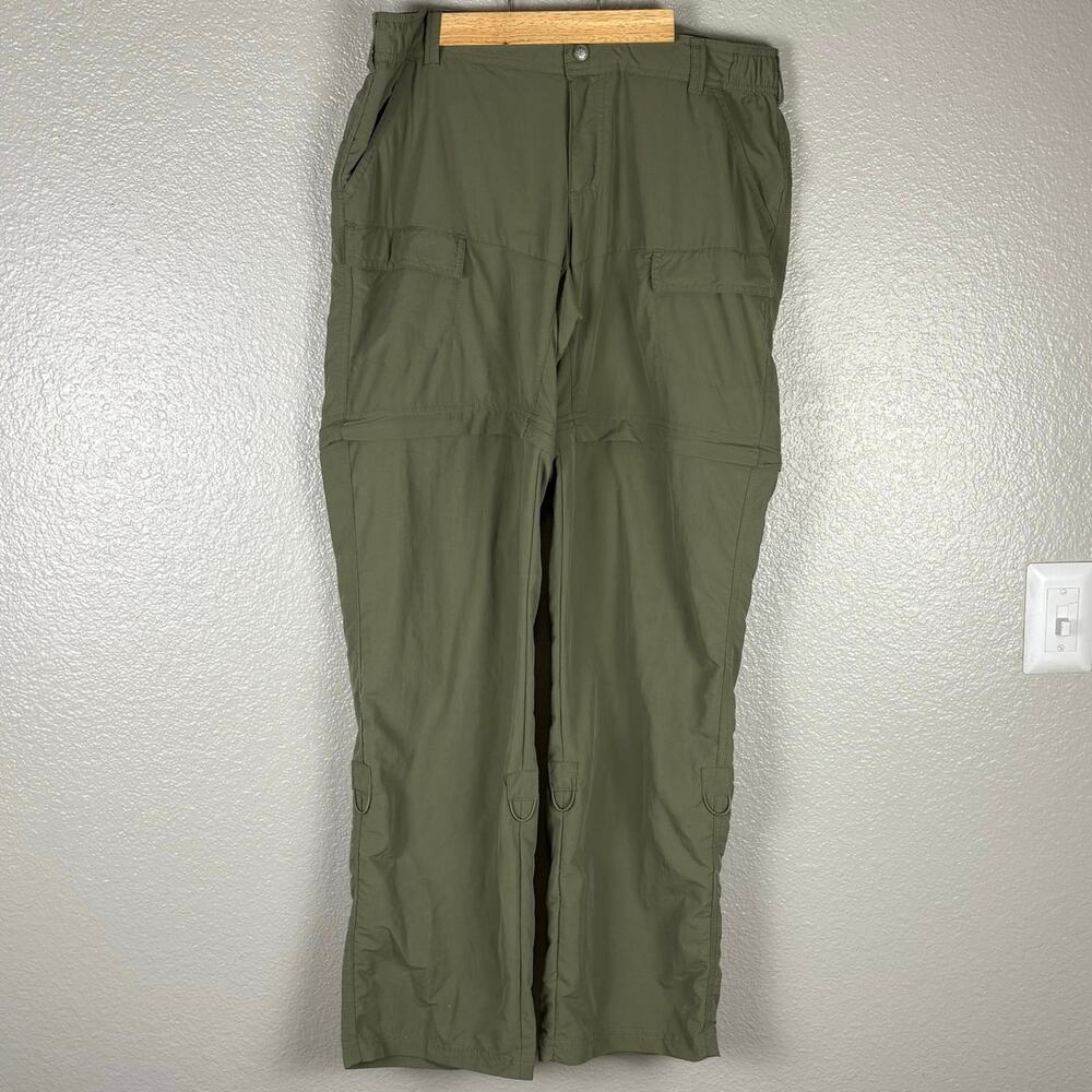 World Wide Sportsman M Green Comfort Stretch Convertible Sports Pants Shorts